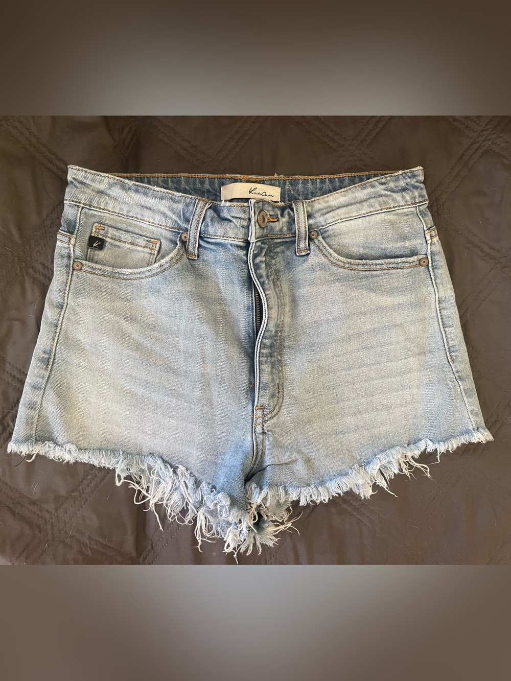 KanCan Light Blue Denim Cutoff Jean Shorts